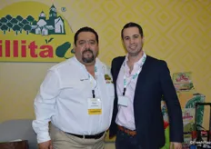 Roger Lucero of Villita Avocados and Luis Orrantia of Tropical Specialists who walked the show.